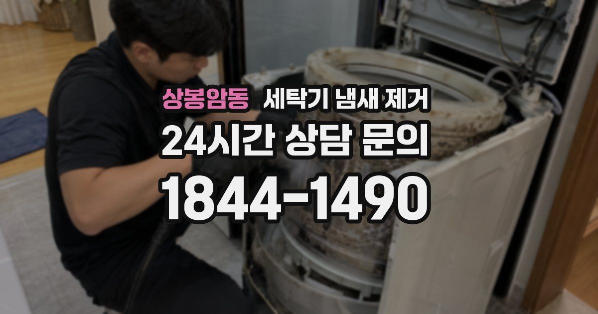 상봉암동 세탁기 냄새 제거