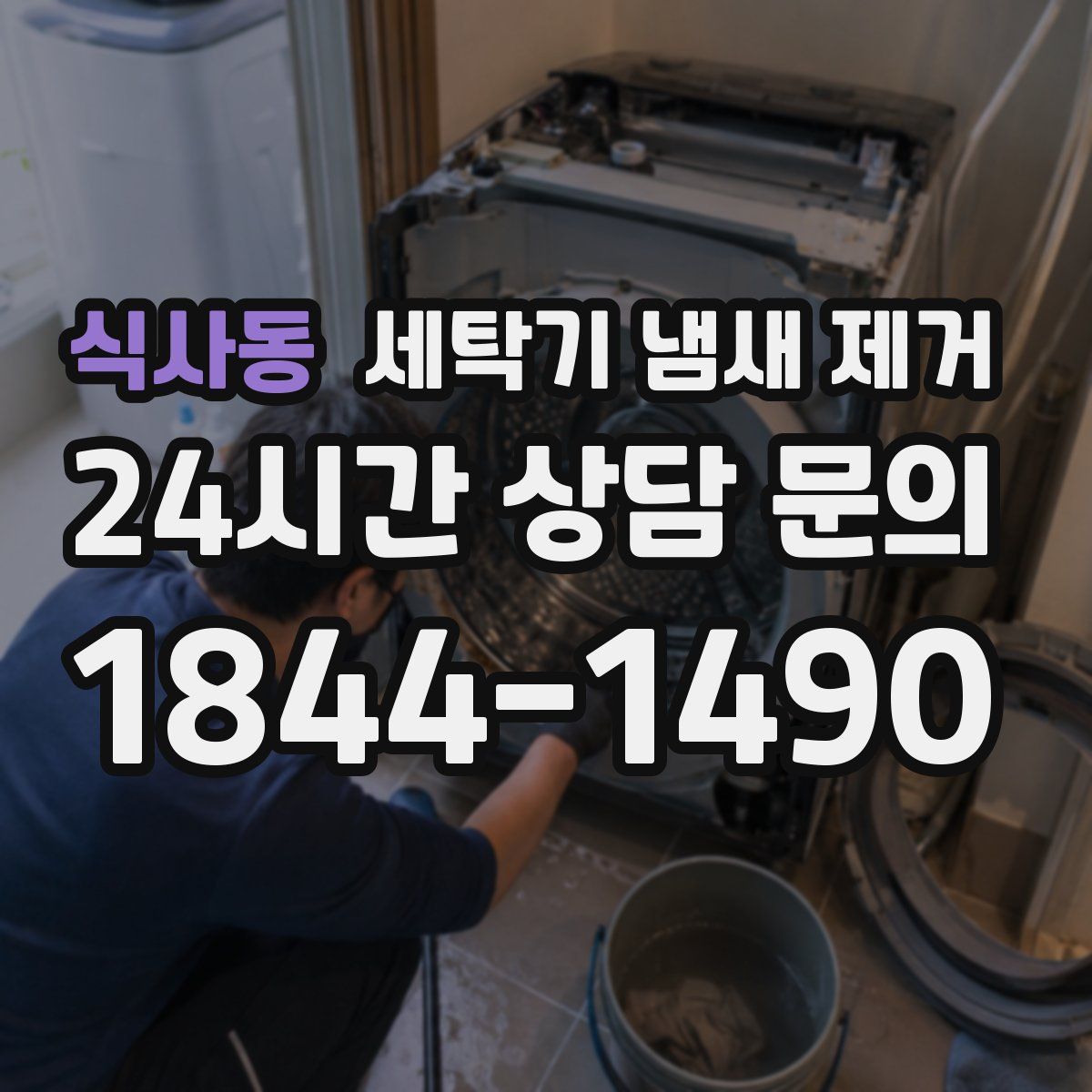 식사동 세탁기 냄새 제거