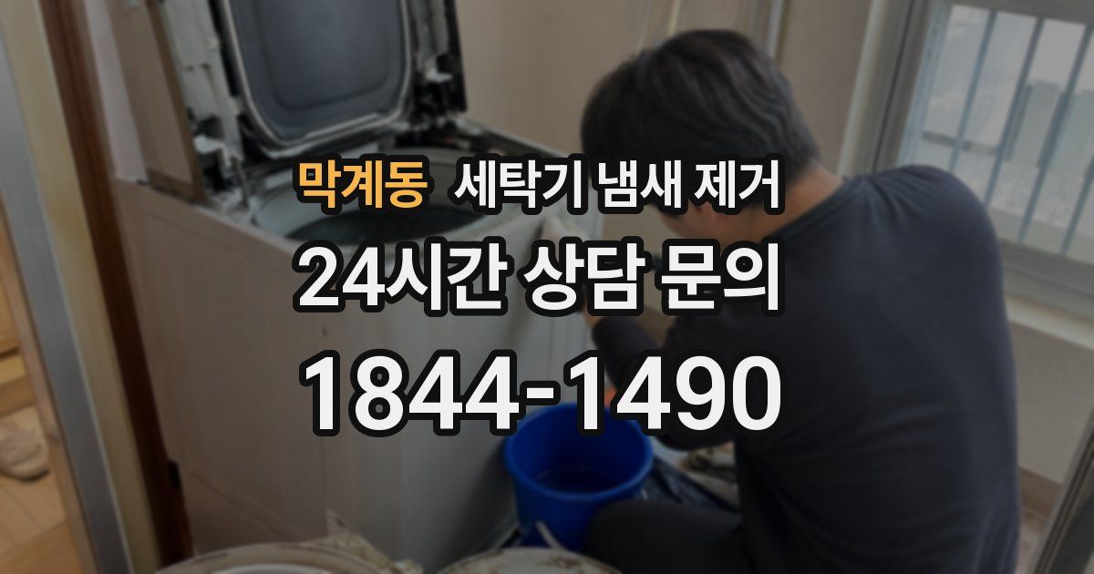 막계동 세탁기 냄새 제거