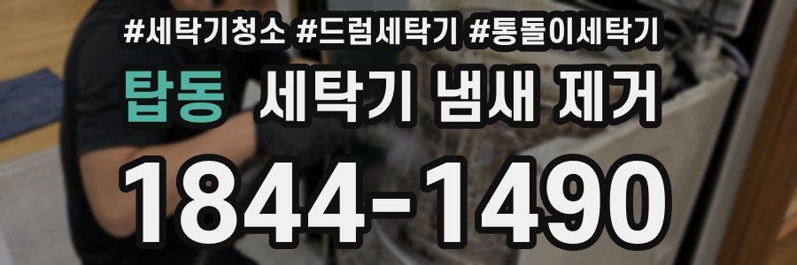 탑동 세탁기 냄새 제거