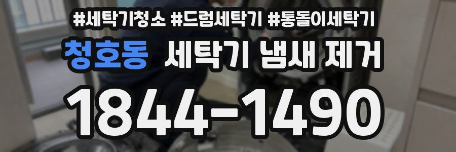 청호동 세탁기 냄새 제거