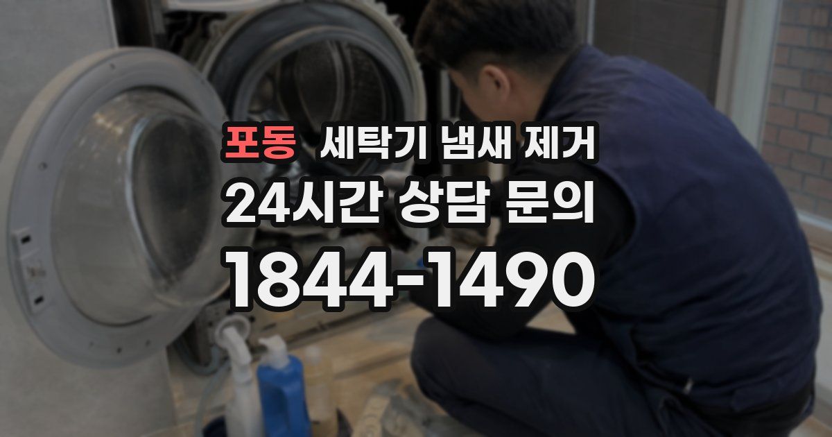 포동 세탁기 냄새 제거