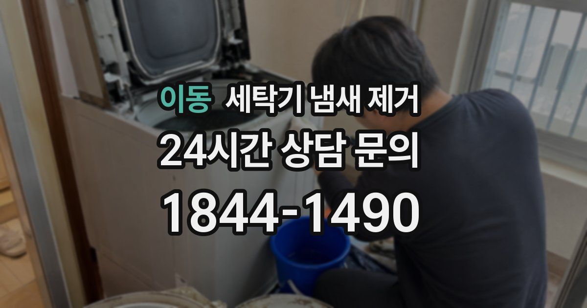 이동 세탁기 냄새 제거