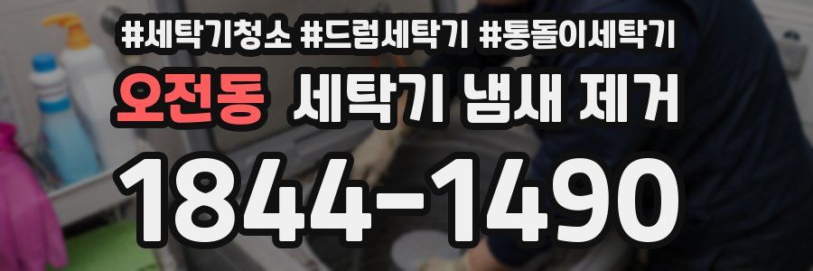 오전동 세탁기 냄새 제거