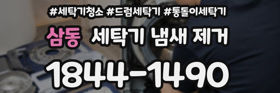 삼동 세탁기 냄새 제거