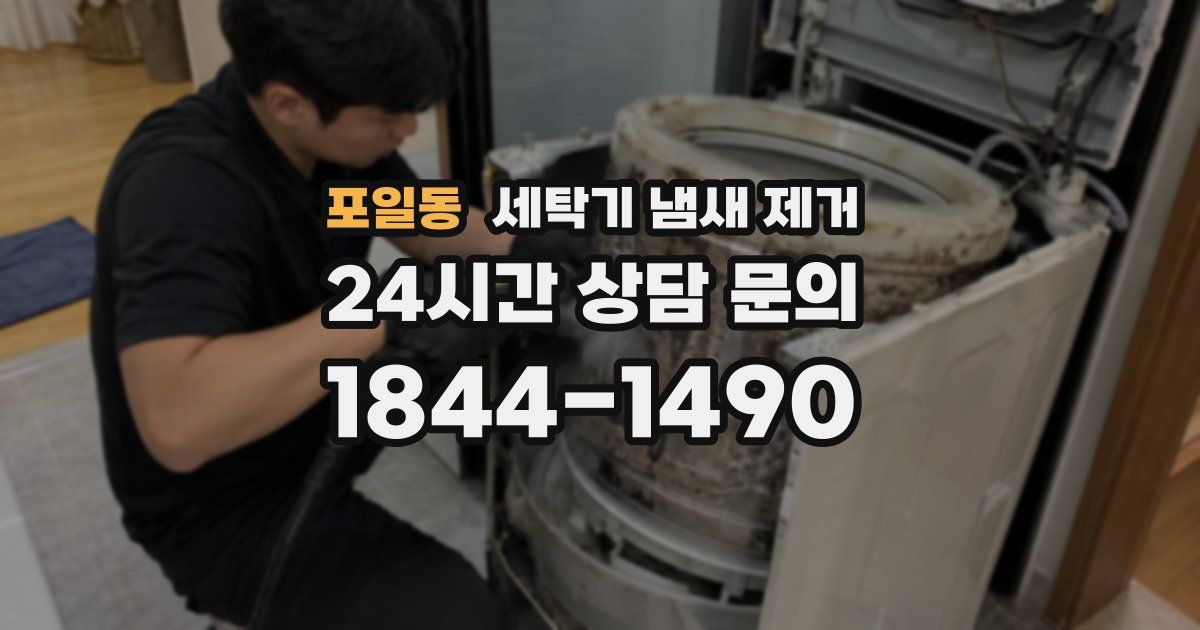 포일동 세탁기 냄새 제거