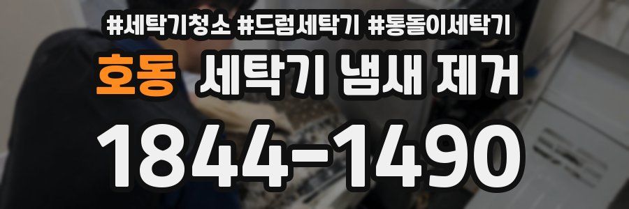 호동 세탁기 냄새 제거