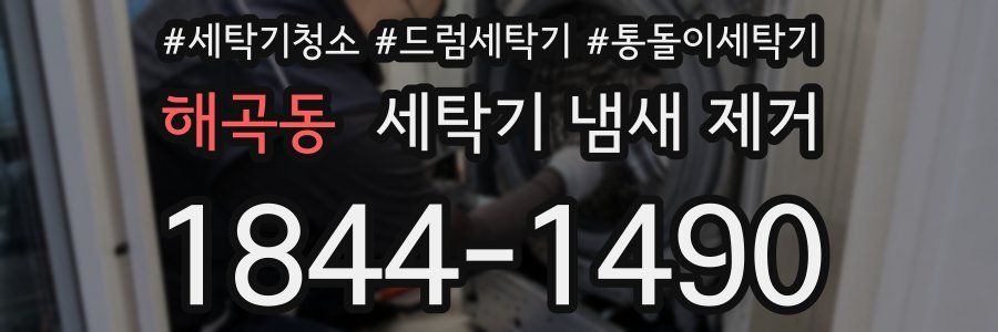 해곡동 세탁기 냄새 제거