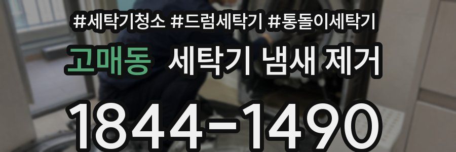 고매동 세탁기 냄새 제거