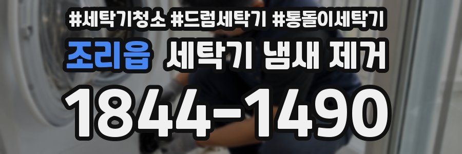 조리읍 세탁기 냄새 제거