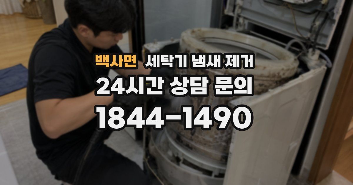 백사면 세탁기 냄새 제거