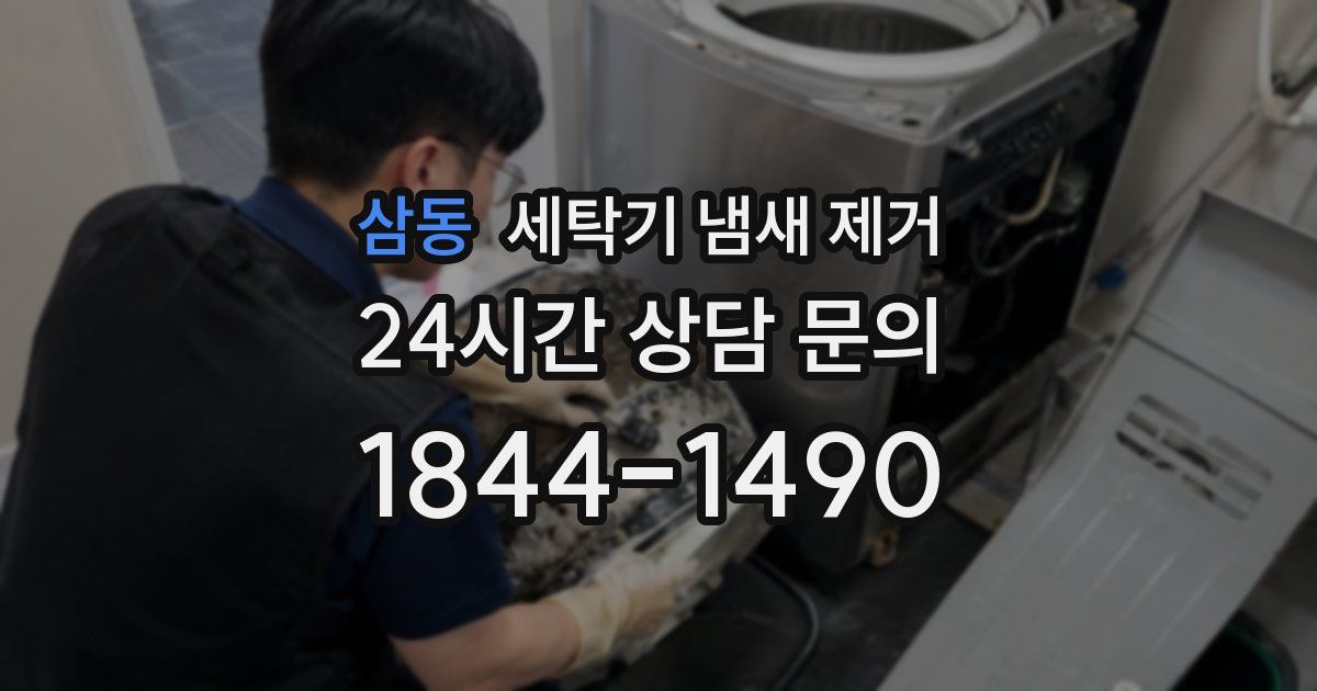 삼동 세탁기 냄새 제거