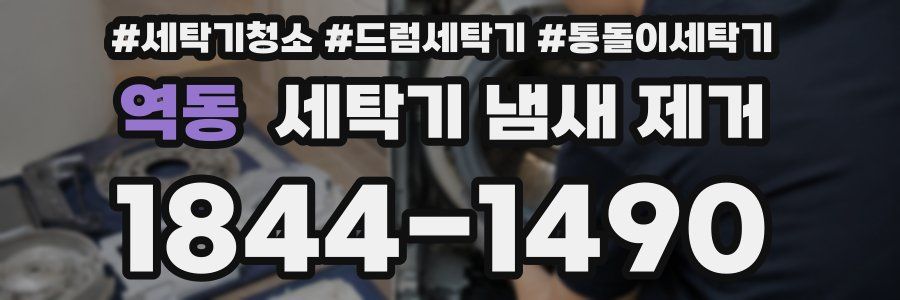 역동 세탁기 냄새 제거