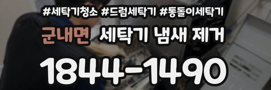 군내면 세탁기 냄새 제거