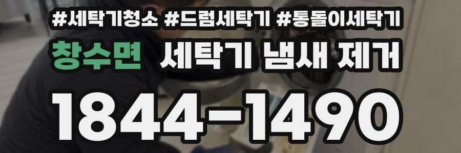 창수면 세탁기 냄새 제거