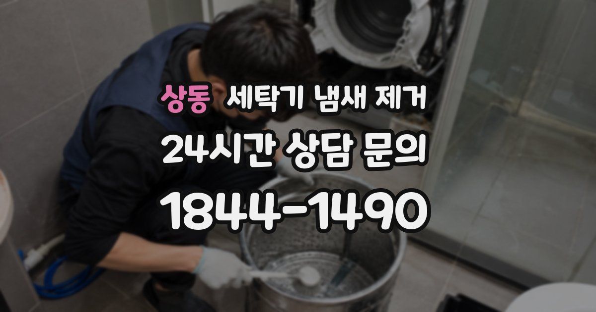 상동 세탁기 냄새 제거