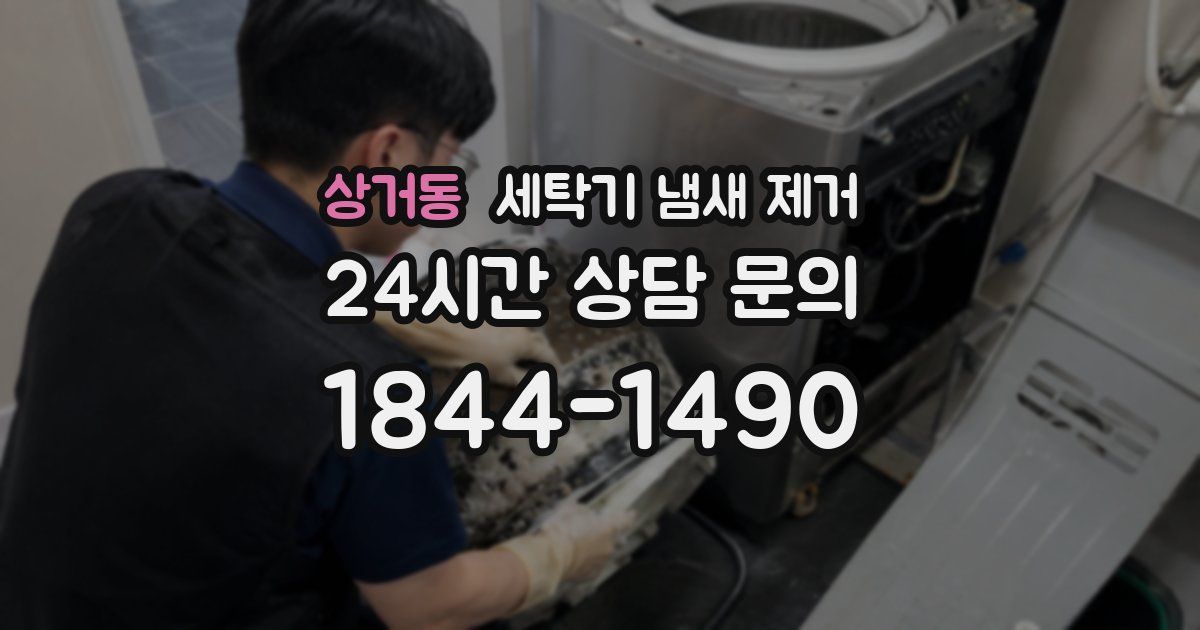 상거동 세탁기 냄새 제거
