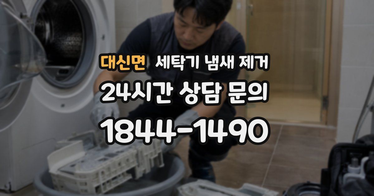대신면 세탁기 냄새 제거