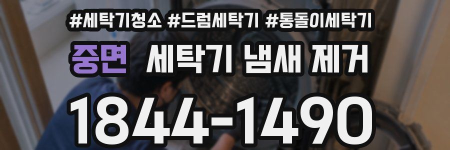 중면 세탁기 냄새 제거