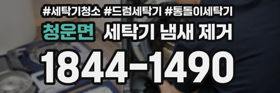 청운면 세탁기 냄새 제거