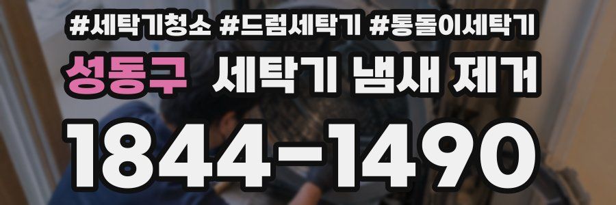 성동구 세탁기 냄새 제거