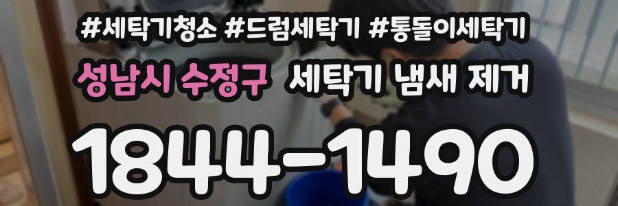성남시 수정구 세탁기 냄새 제거