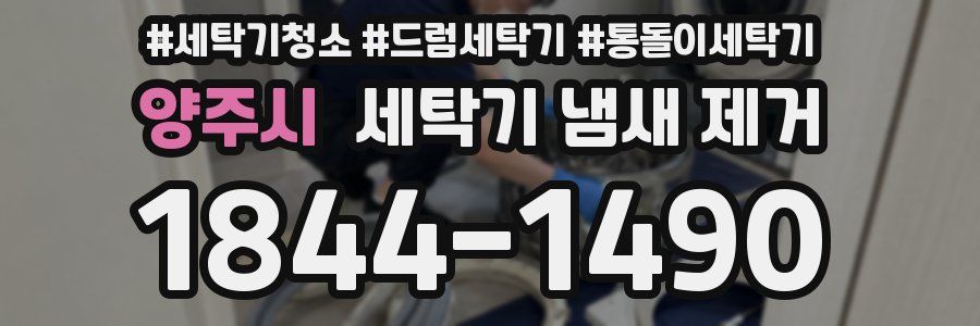 양주시 세탁기 냄새 제거