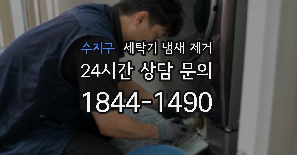 수지구 세탁기 냄새 제거
