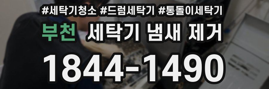 부천 세탁기 냄새 제거