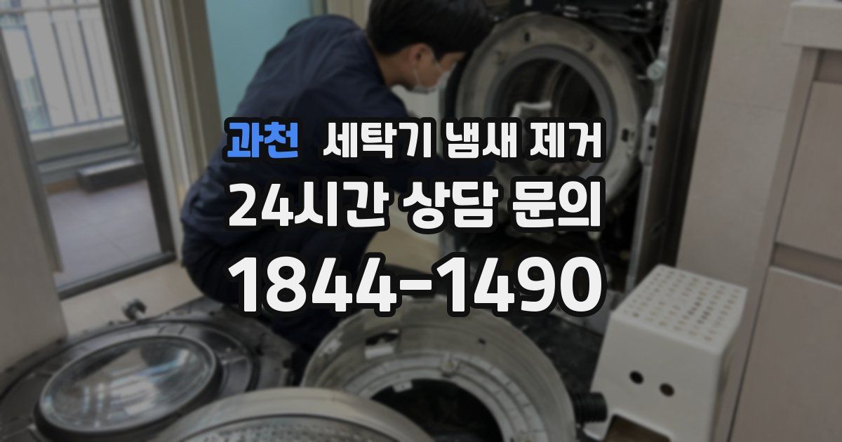 과천 세탁기 냄새 제거