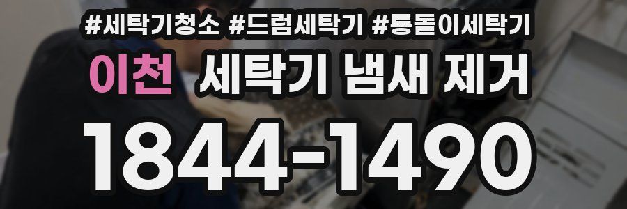 이천 세탁기 냄새 제거
