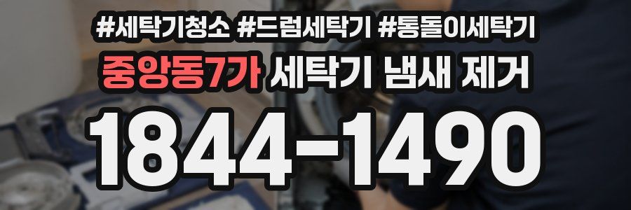 중앙동7가 세탁기 냄새 제거