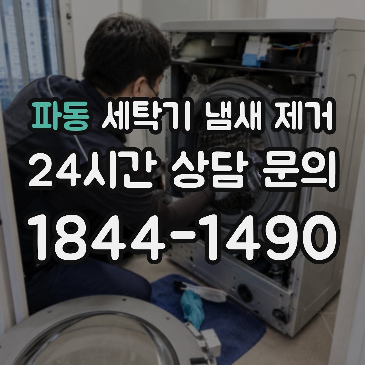 파동 세탁기 냄새 제거