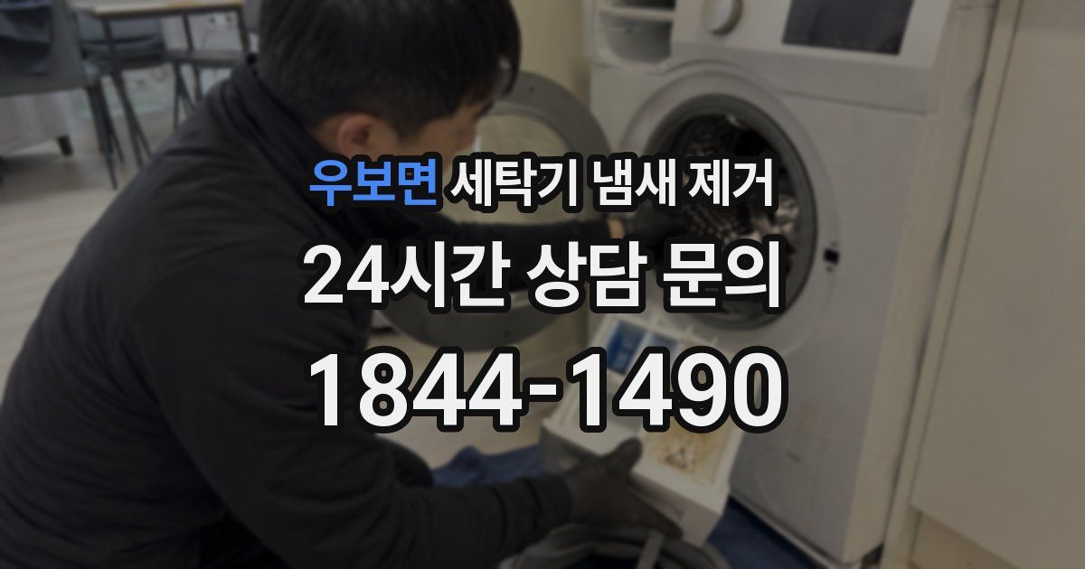 우보면 세탁기 냄새 제거