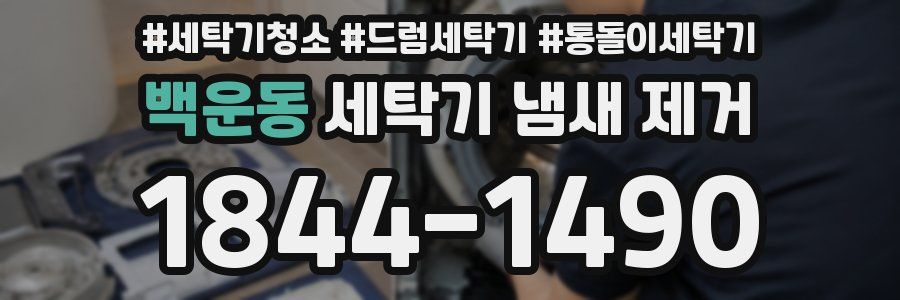 백운동 세탁기 냄새 제거
