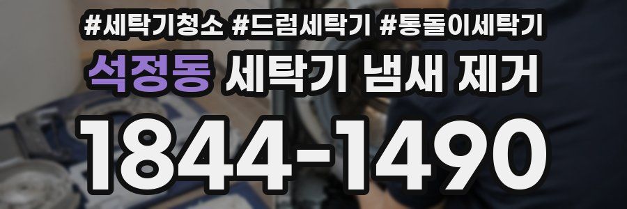 석정동 세탁기 냄새 제거