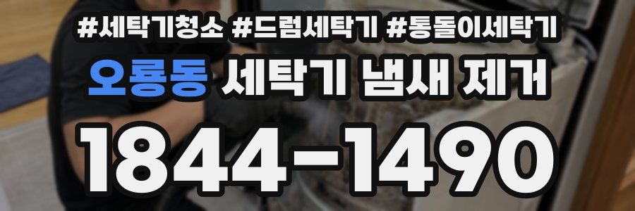 오룡동 세탁기 냄새 제거