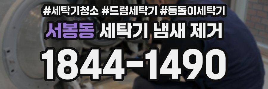 서봉동 세탁기 냄새 제거