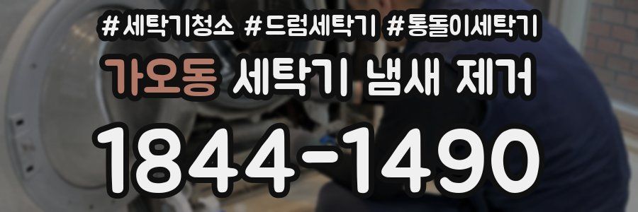가오동 세탁기 냄새 제거