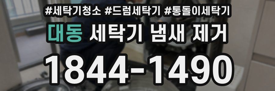 대동 세탁기 냄새 제거