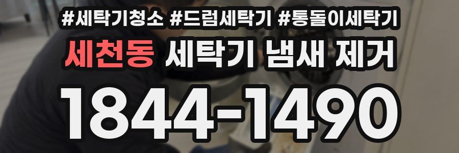 세천동 세탁기 냄새 제거