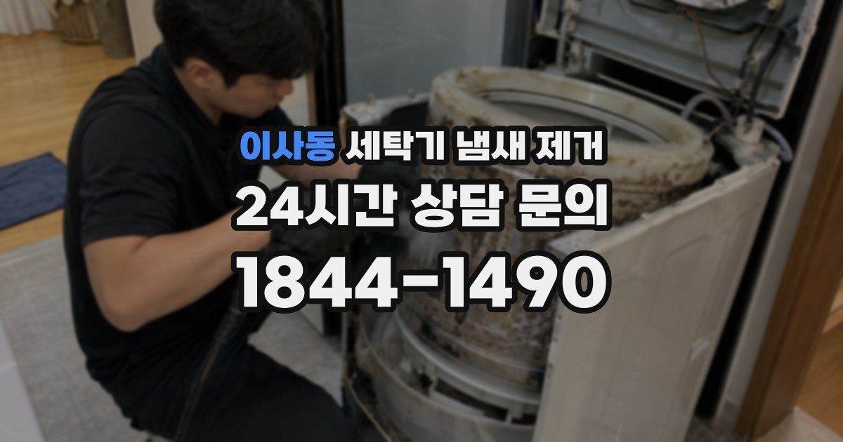 이사동 세탁기 냄새 제거