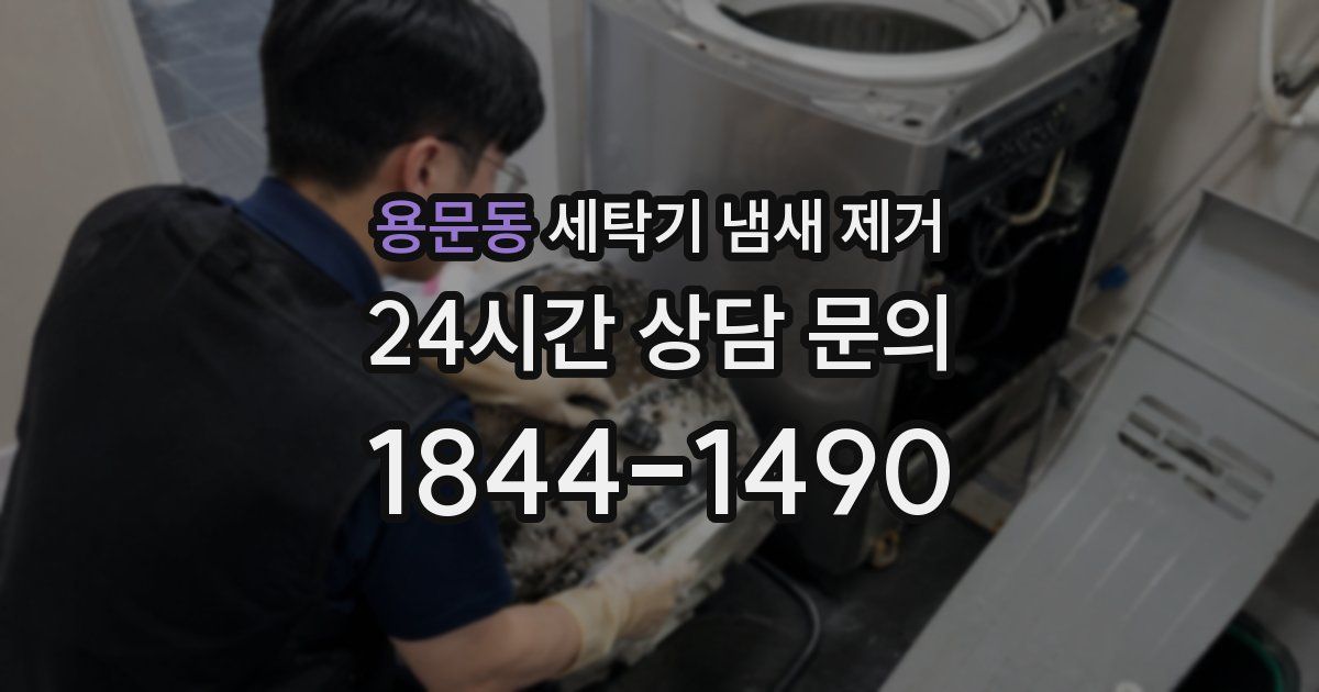 용문동 세탁기 냄새 제거