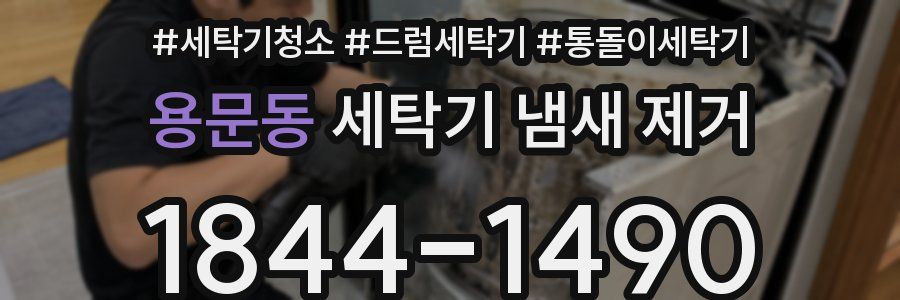 용문동 세탁기 냄새 제거
