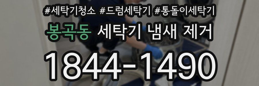 봉곡동 세탁기 냄새 제거