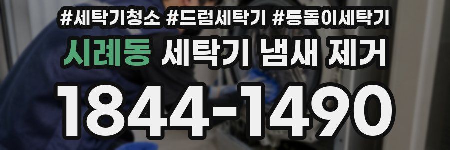 시례동 세탁기 냄새 제거