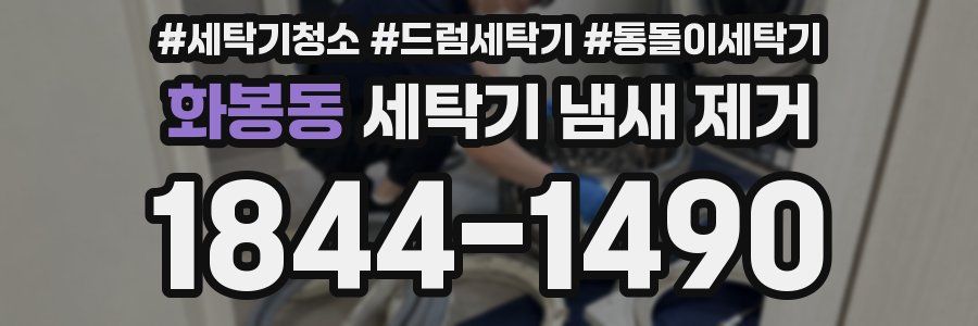 화봉동 세탁기 냄새 제거