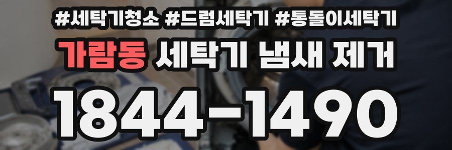 가람동 세탁기 냄새 제거