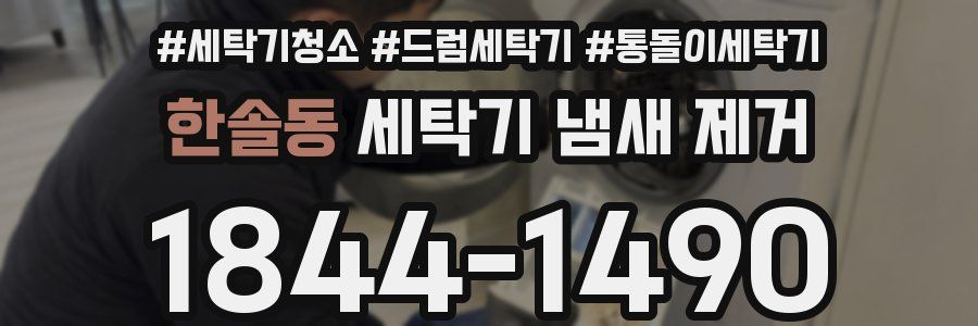한솔동 세탁기 냄새 제거