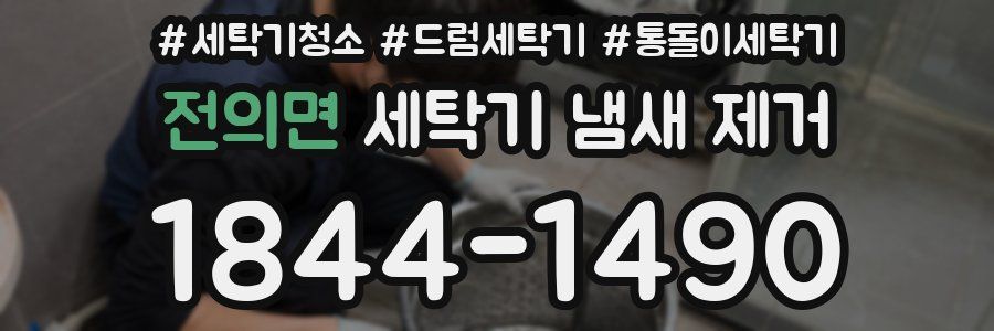 전의면 세탁기 냄새 제거